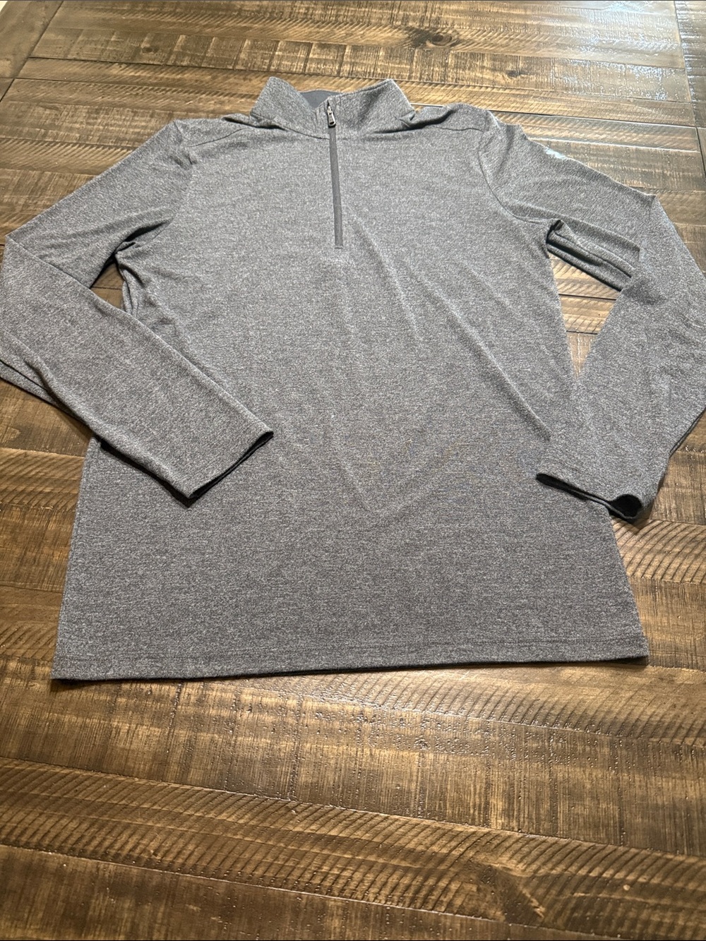 Under Armour Threadborne Heather Charcoal Long Sleeve Pullover